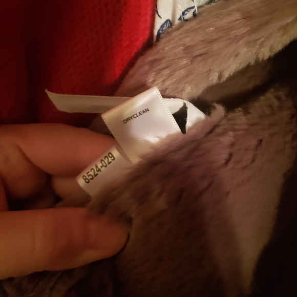 ANN TAYLOR Brown Button Up Shearling Coat - Picture 8 of 11